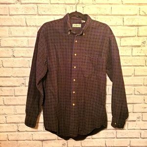 LL Bean Multicolor Checkerboard Shirt.